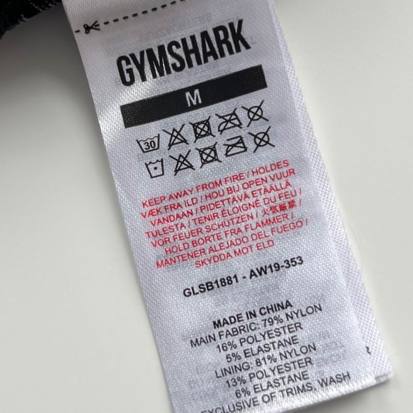 Gymshark Adapt Camo Seamless Sports Bra Black Medium - Picture 9 of 9